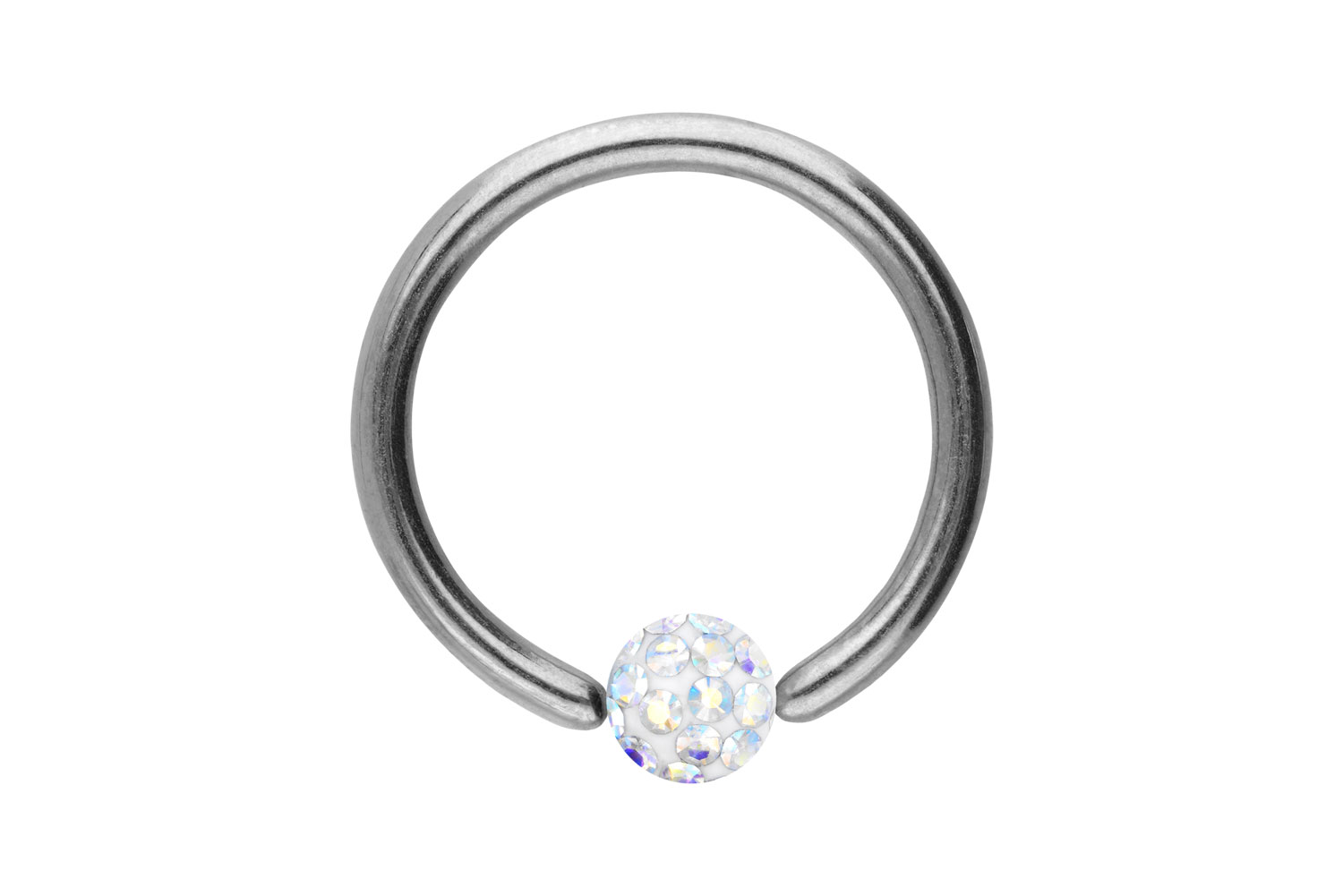 Chirurgenstahl Klemmkugelring Piercing EPOXY-KUGEL